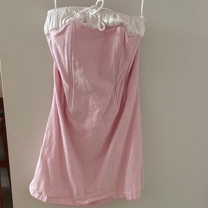 Pink Strapless Dress